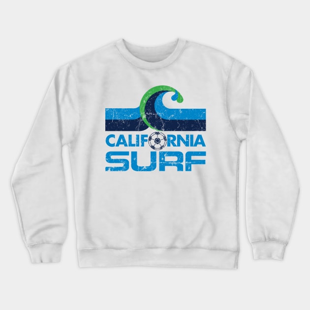 California Surf Crewneck Sweatshirt by MindsparkCreative